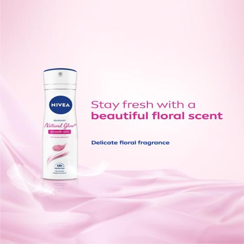NIVEA Natural Glow Smooth Skin Deodorant Spray